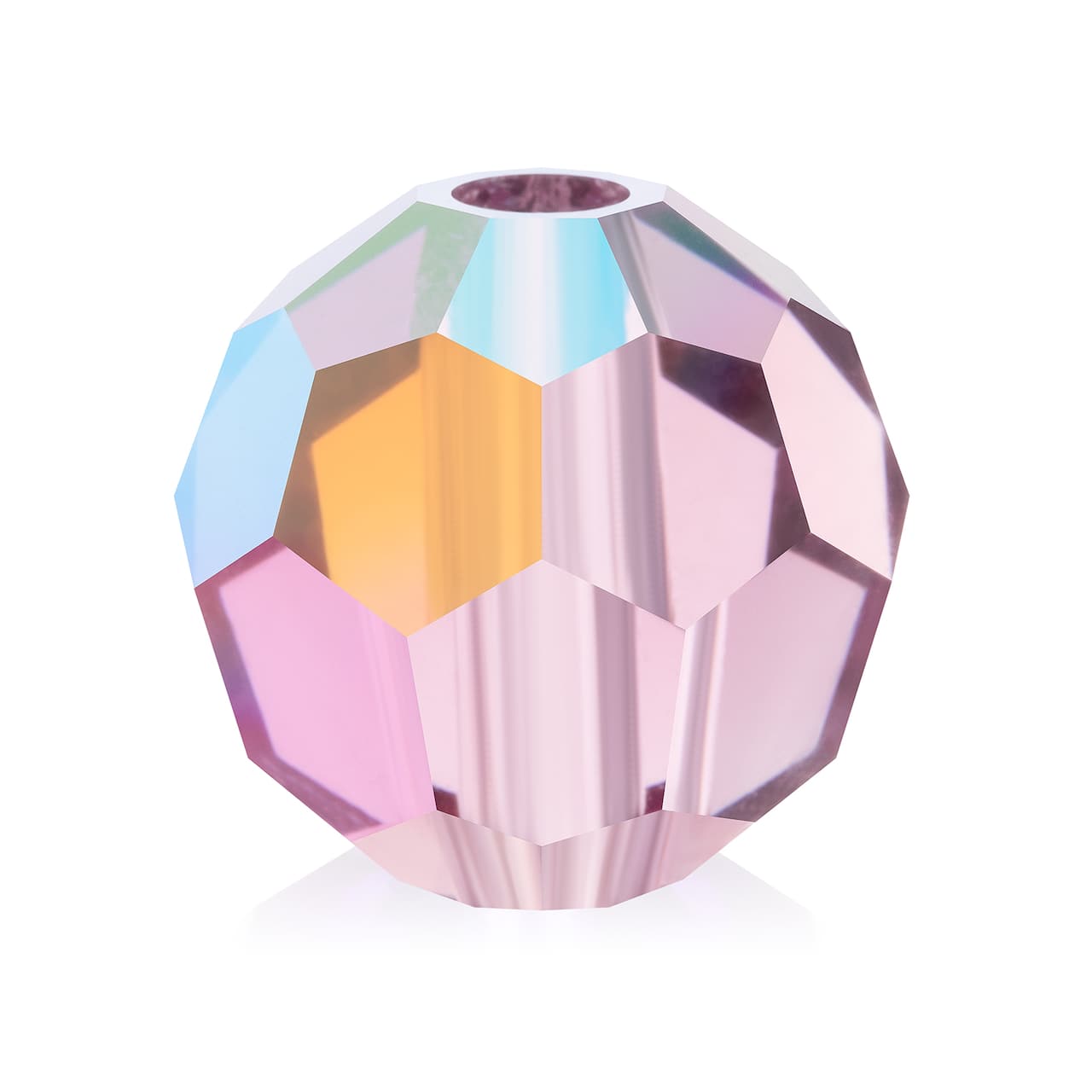 John Bead Preciosa 4mm Czech Crystal Glass Faceted Round Beads, 40ct.